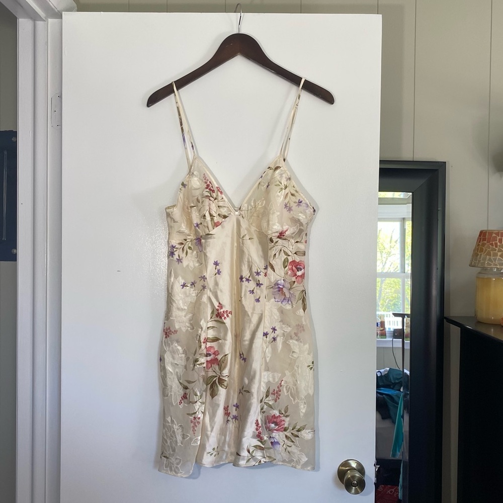 Vintage Maidenform Floral Lingerie Slip Dress